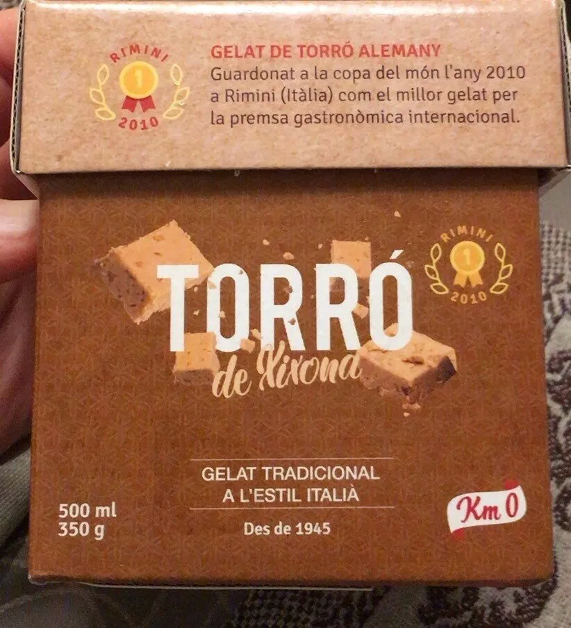 Gelat de torró