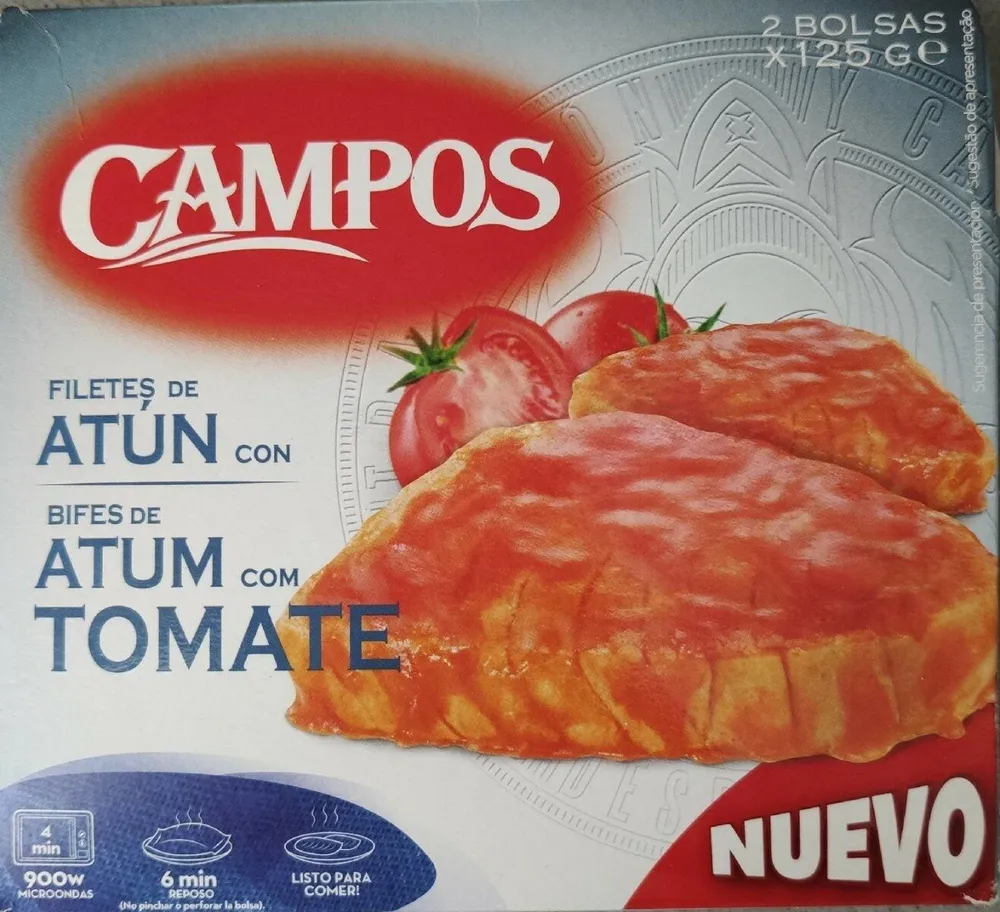 Filetes de atún con tomate