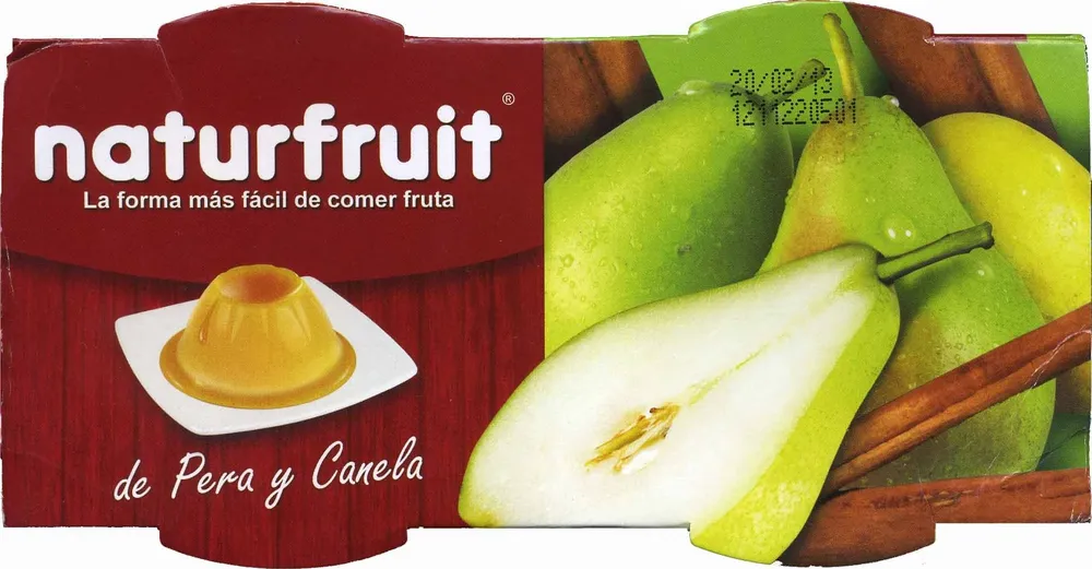 Puré de pera y canela