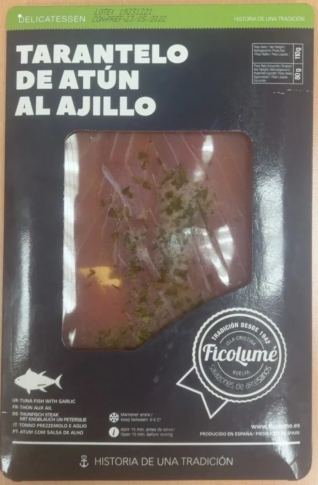 Tarantelo de Atún al ajillo
