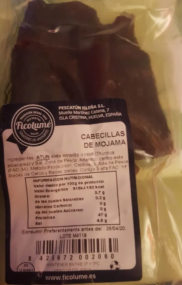 Cabecillas de mojama