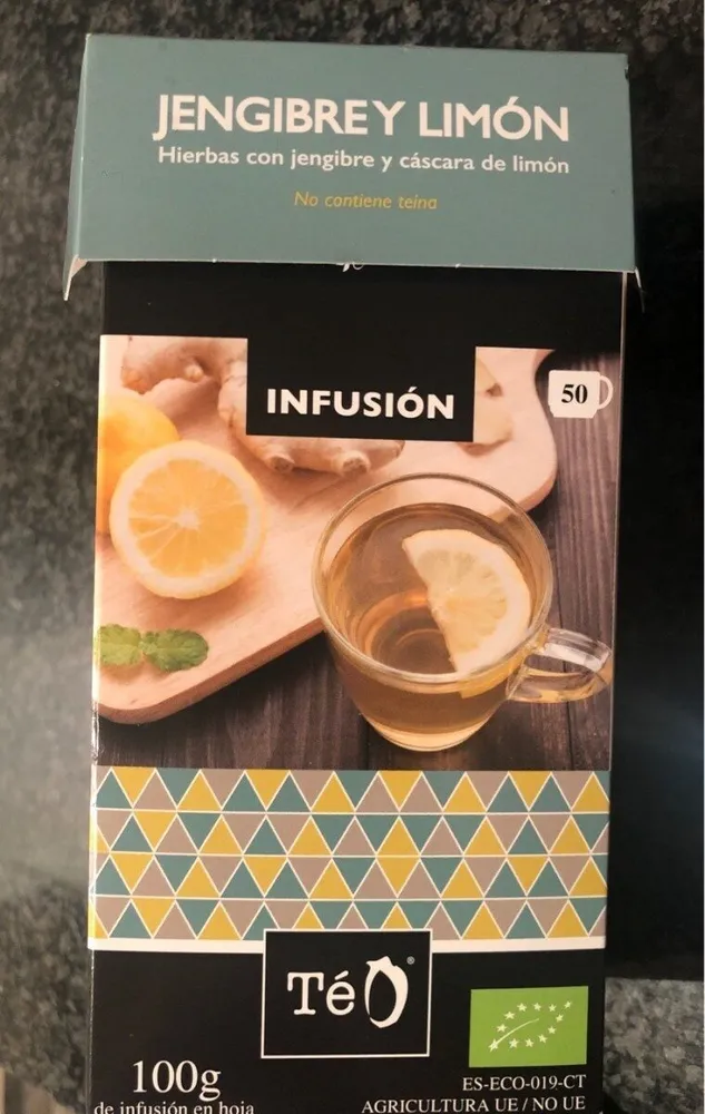 Infusión jengibre y limon