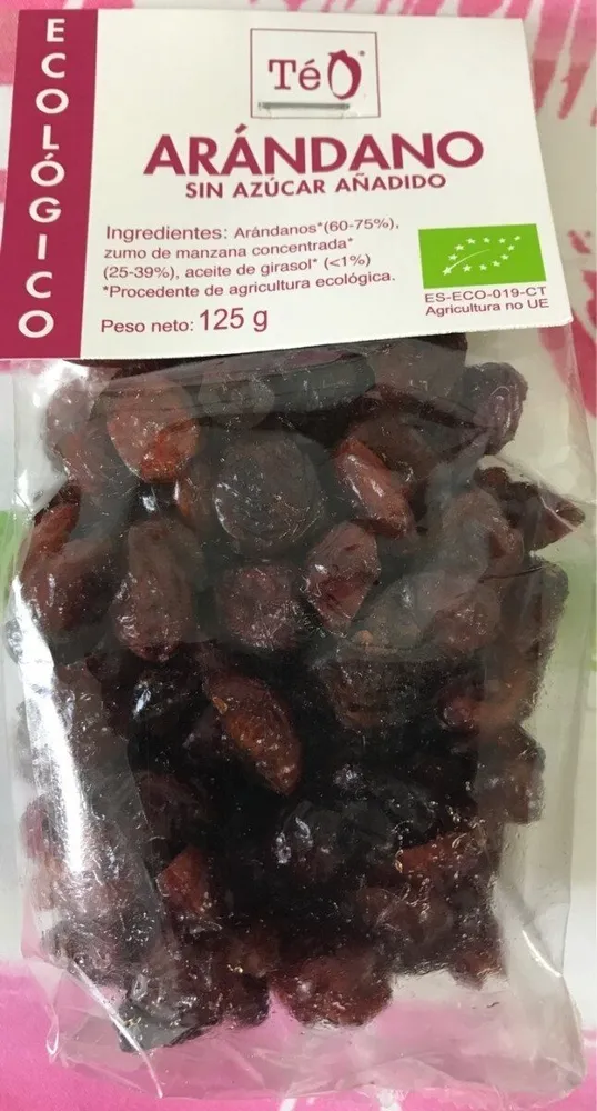 Arandano sin azucar añadido