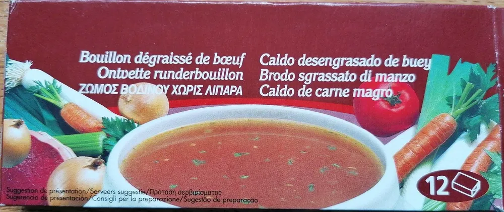 Bouillon dégraissé de bœuf
