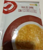 Sopa de carne con estrellas