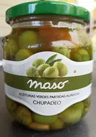 Aceitunas Verdes Partidas Aliñadas CHUPADEO