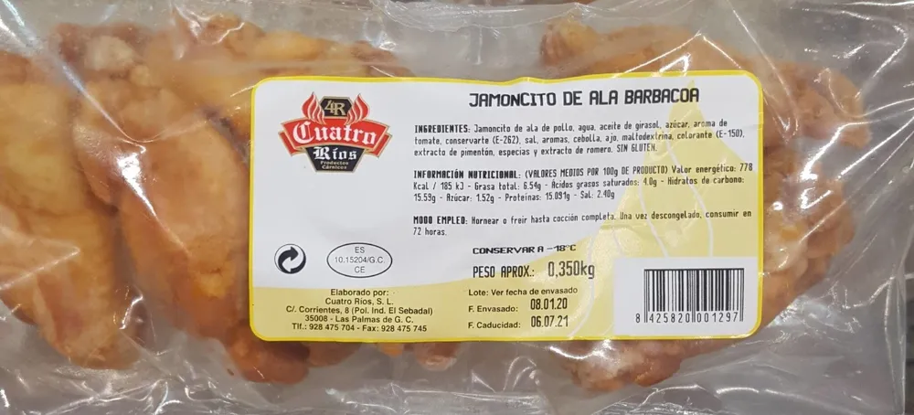 Jamoncito ala pollo barbacoa