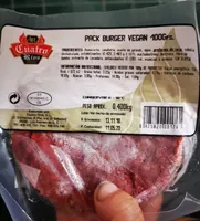 Hamburguesa vegana cuatro ríos