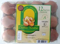12 huevos frescos categoría A grandes (L)