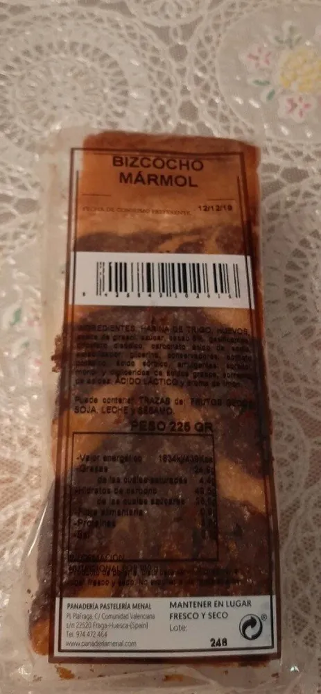 Bizcocho Mármol