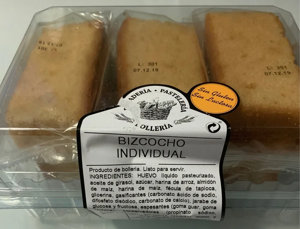 Bizcocho individual