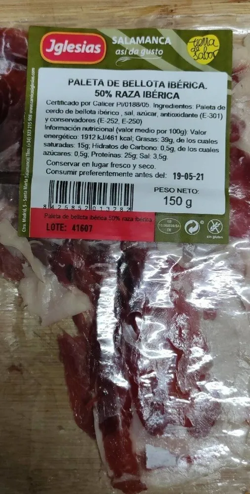 Paleta de bellota ibérica