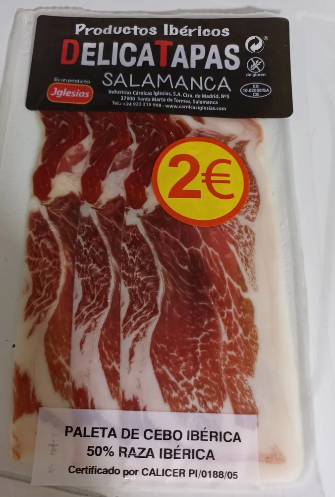 Paleta de cebo ibérica