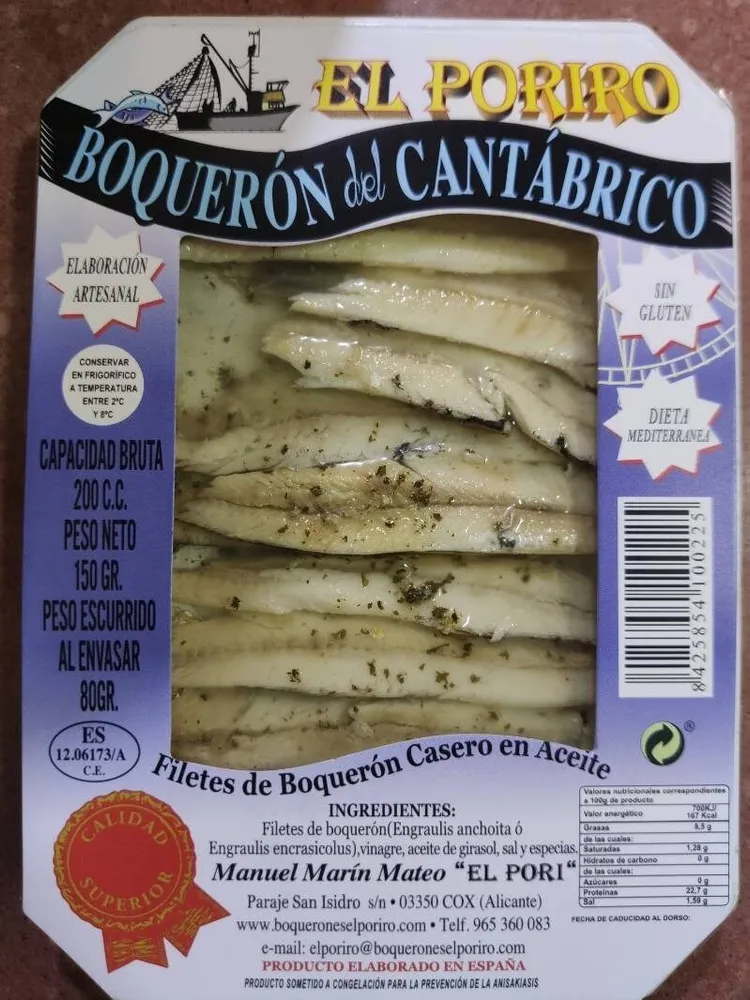 Boquerón del cantábrico