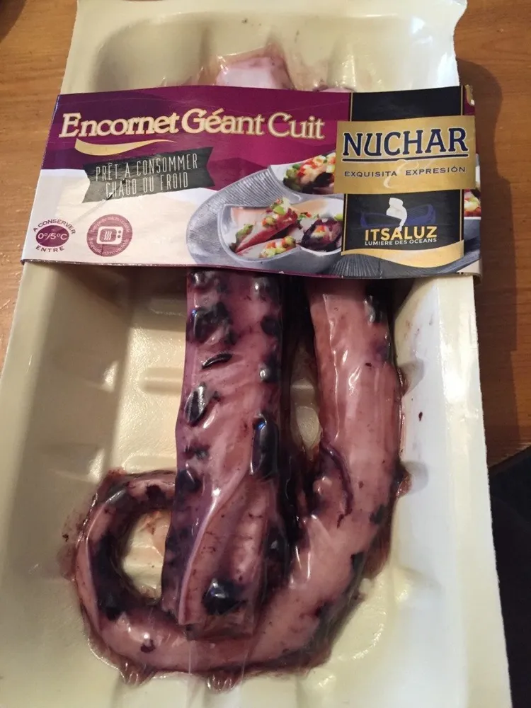 Encornet geant cuit