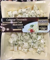Calamar Troceado Encornet Géant Cuit Morceaux (avec persil)