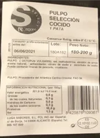 Pulpo seleccion cocido