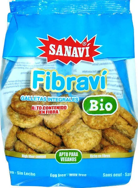 Fibravi bio galletas integrales ecológicas sin