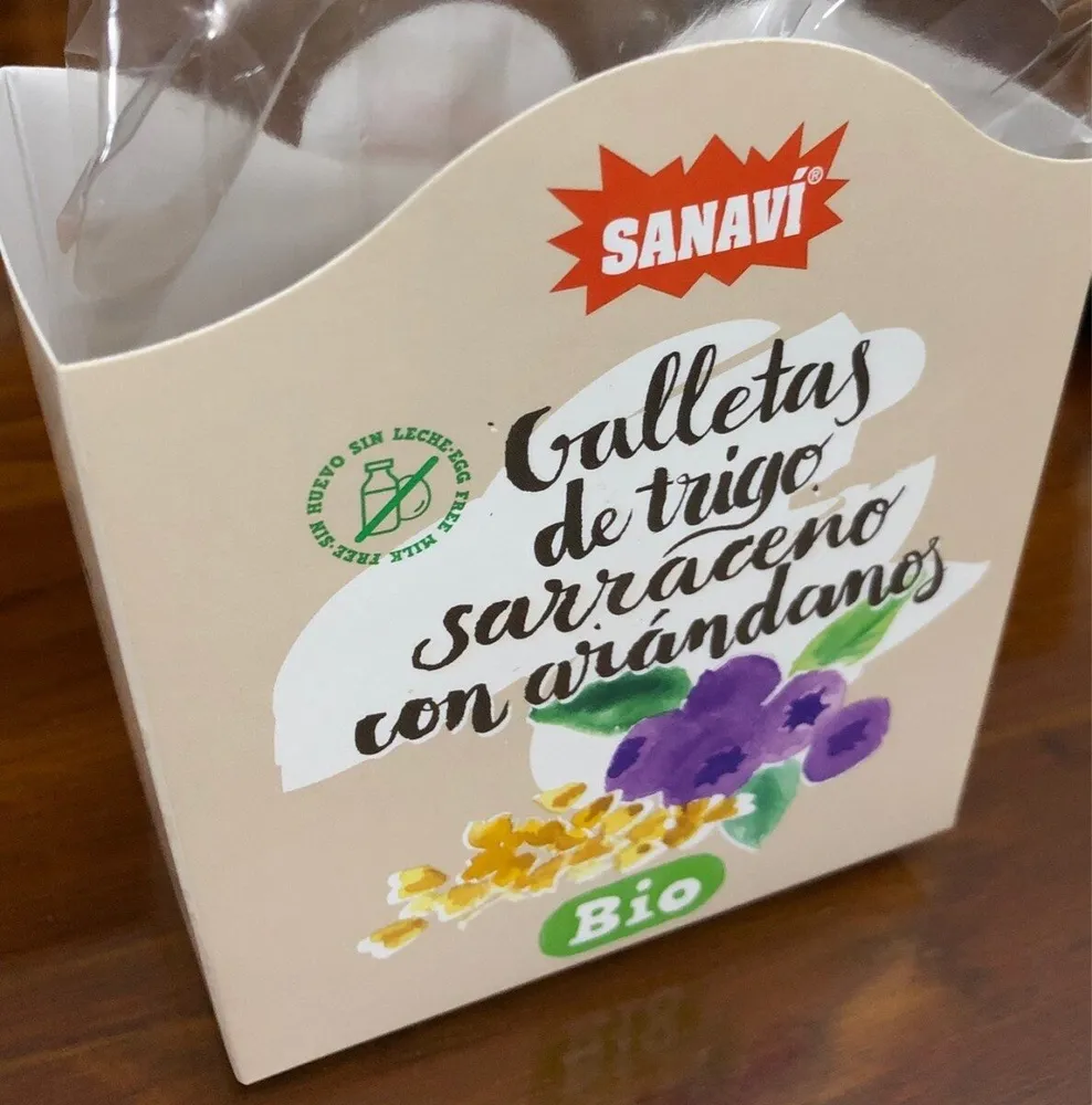 Galletas de trigo sarraceno con arandanos