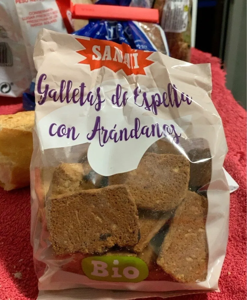 Galletas de espelta con arandanos