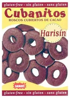 Harisin cubanitos roscos cubiertos de cacao sin gluten