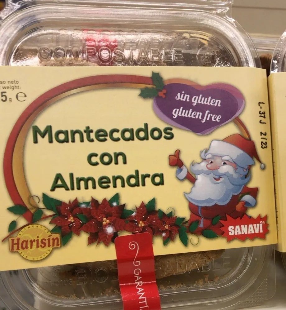 Mantecados almendra sin gluten