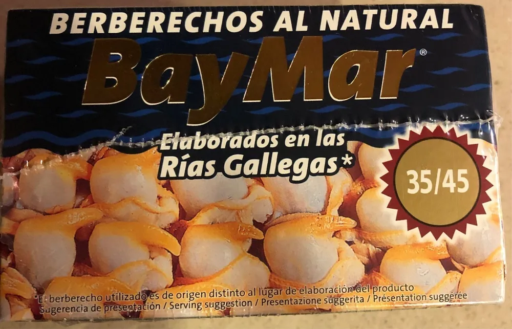 Berberechos al natural