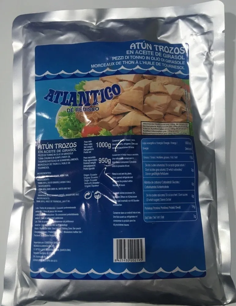 Atun trozos en aceite de girasol