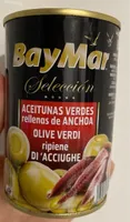 Aceitunas verdes rellenas de anchoa