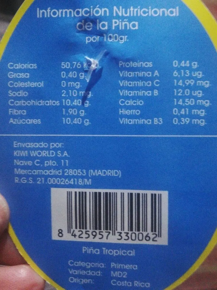 Piña tropical extra dulce