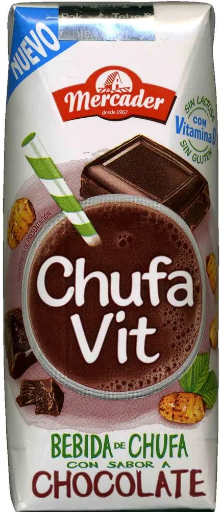 Bebida de chufa con sabor a chocolate