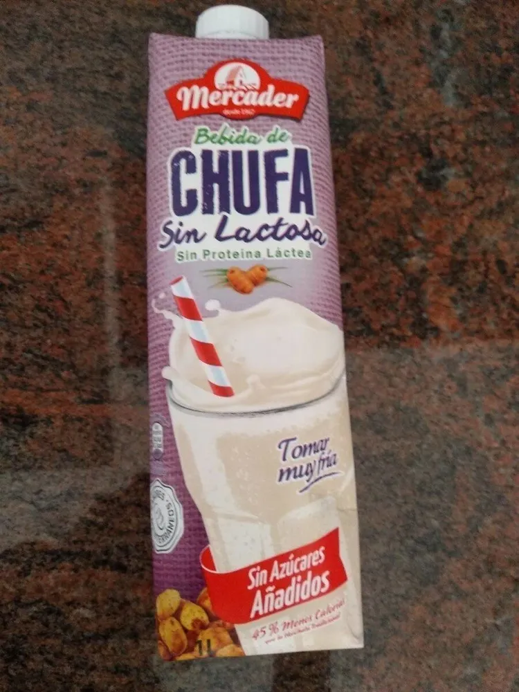 Bebida de chufa sin lactosa