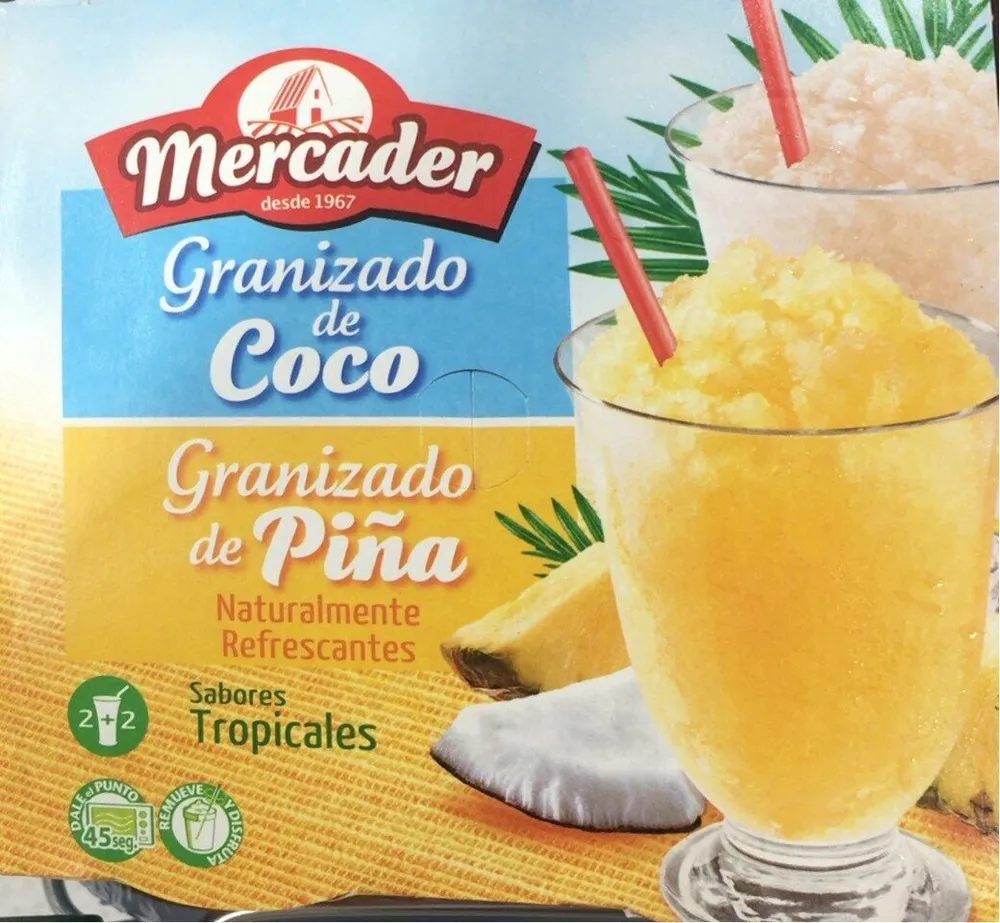 Granizado de coco y de piña