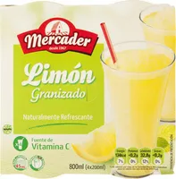 Limón granizado sin gluten