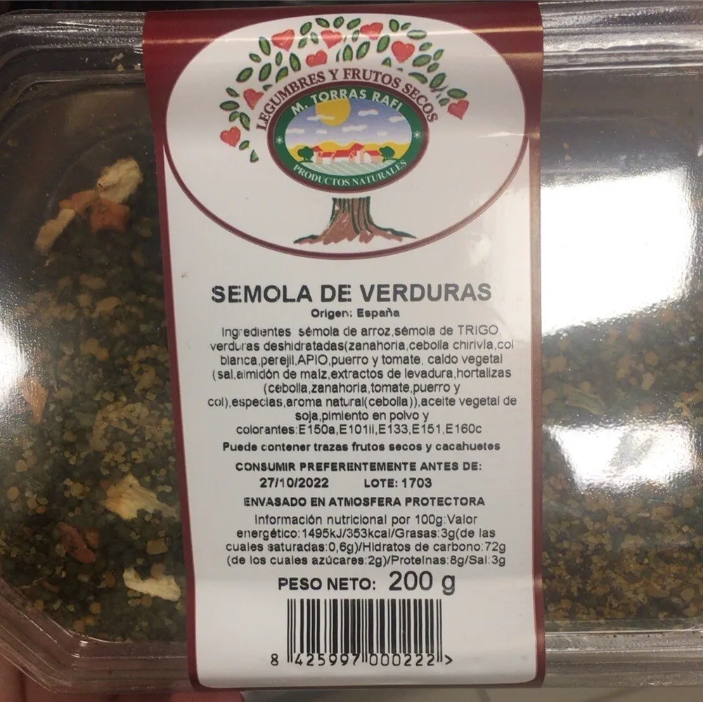 Semola de Verduras