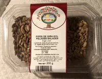 Pipas de gira-sol peladas saladas