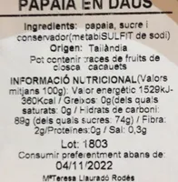 Papaia en daus