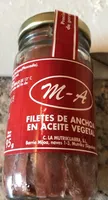 Filets d'Anchois à l'Huile Végétale