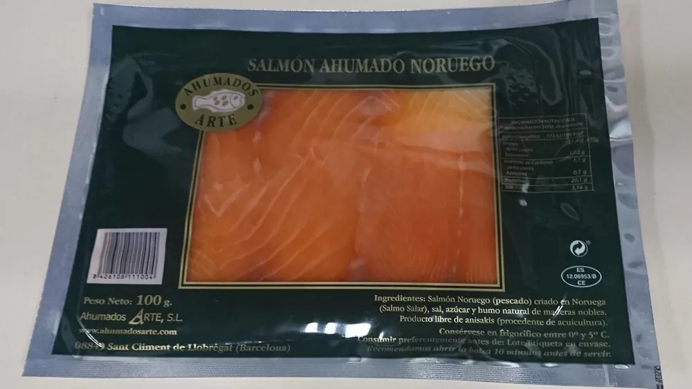 Salmón ahumado noruego