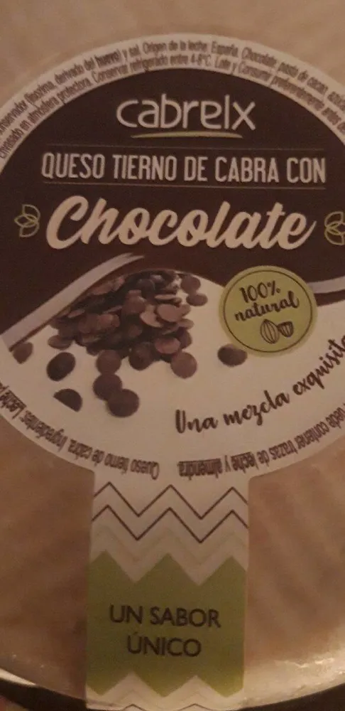 Queso tierno de cabra con chocolate