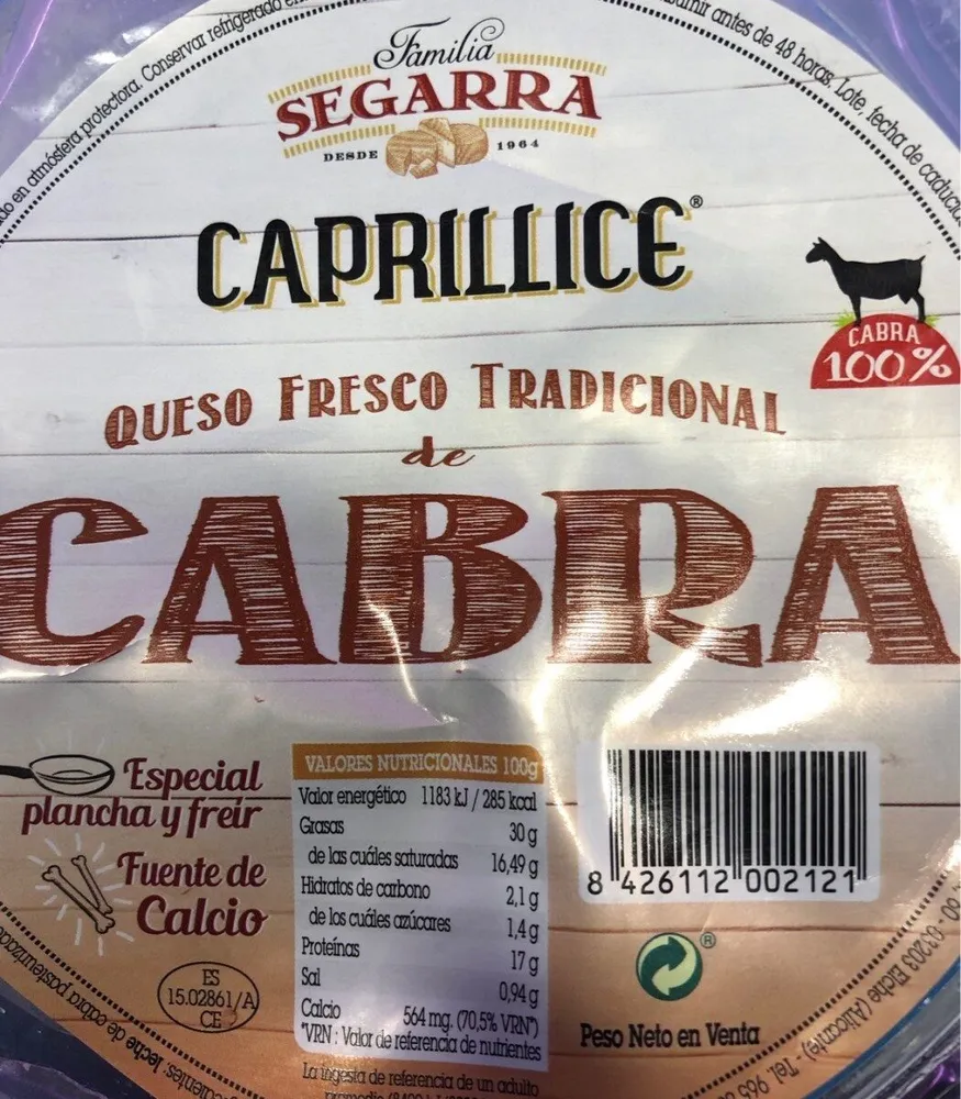 Queso fresco caprillice