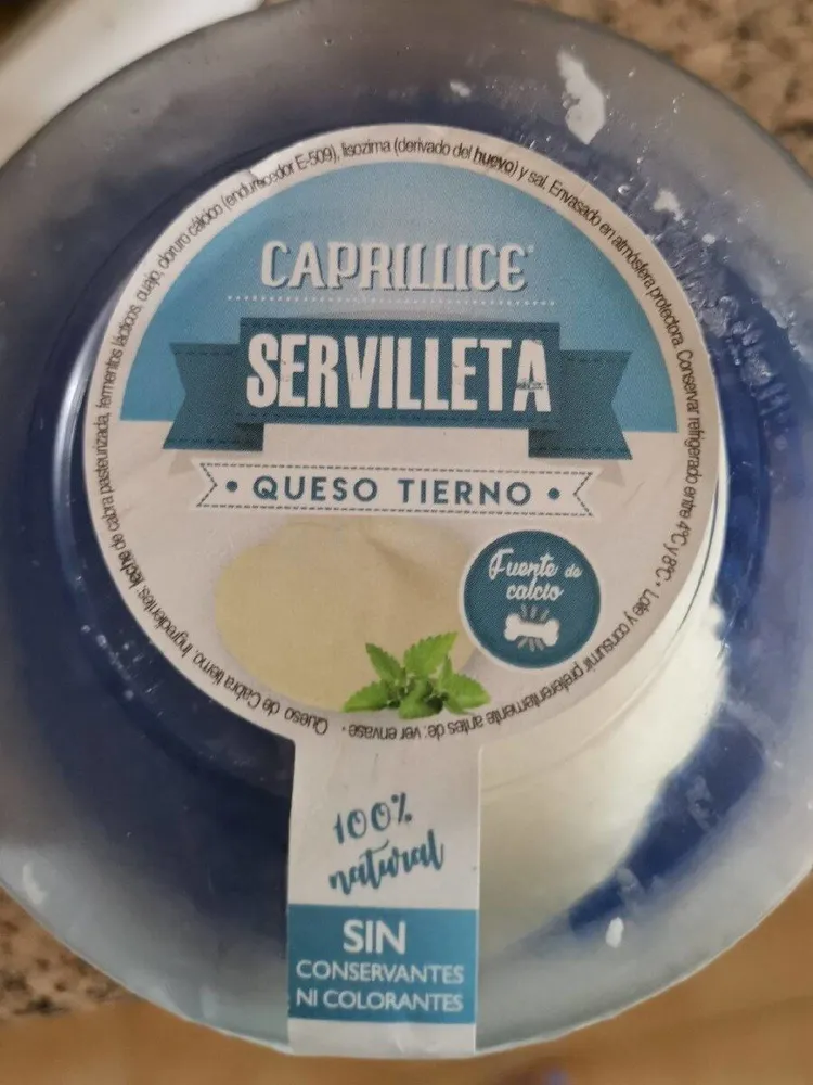 Queso tierno Servilleta
