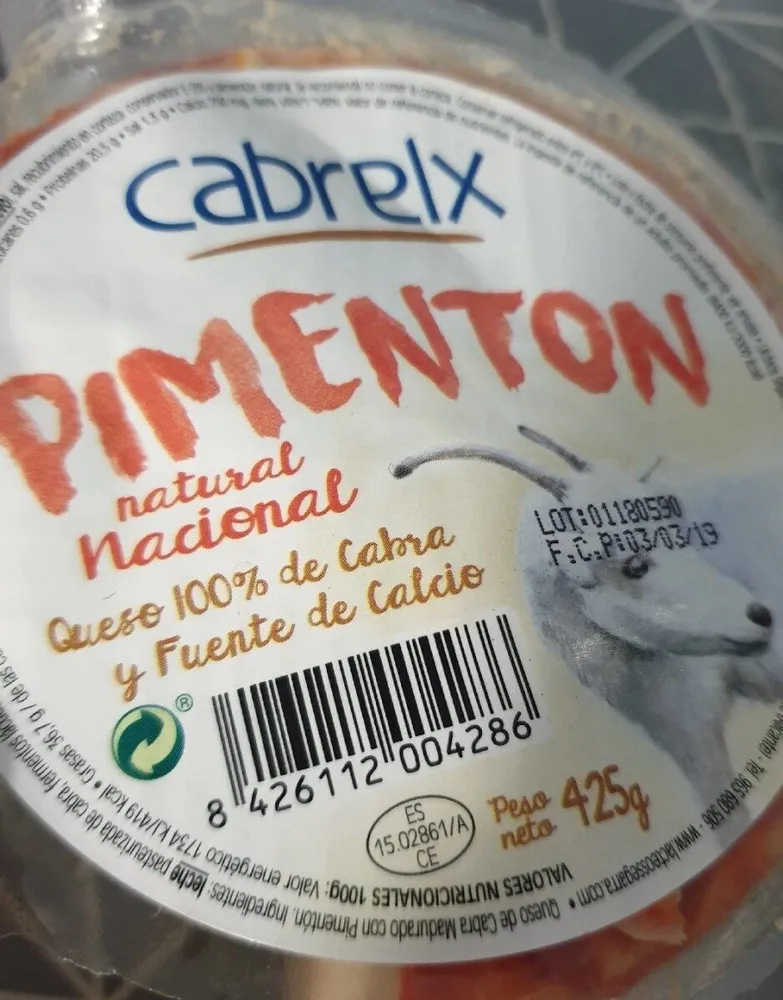Queso de cabra al pimentón