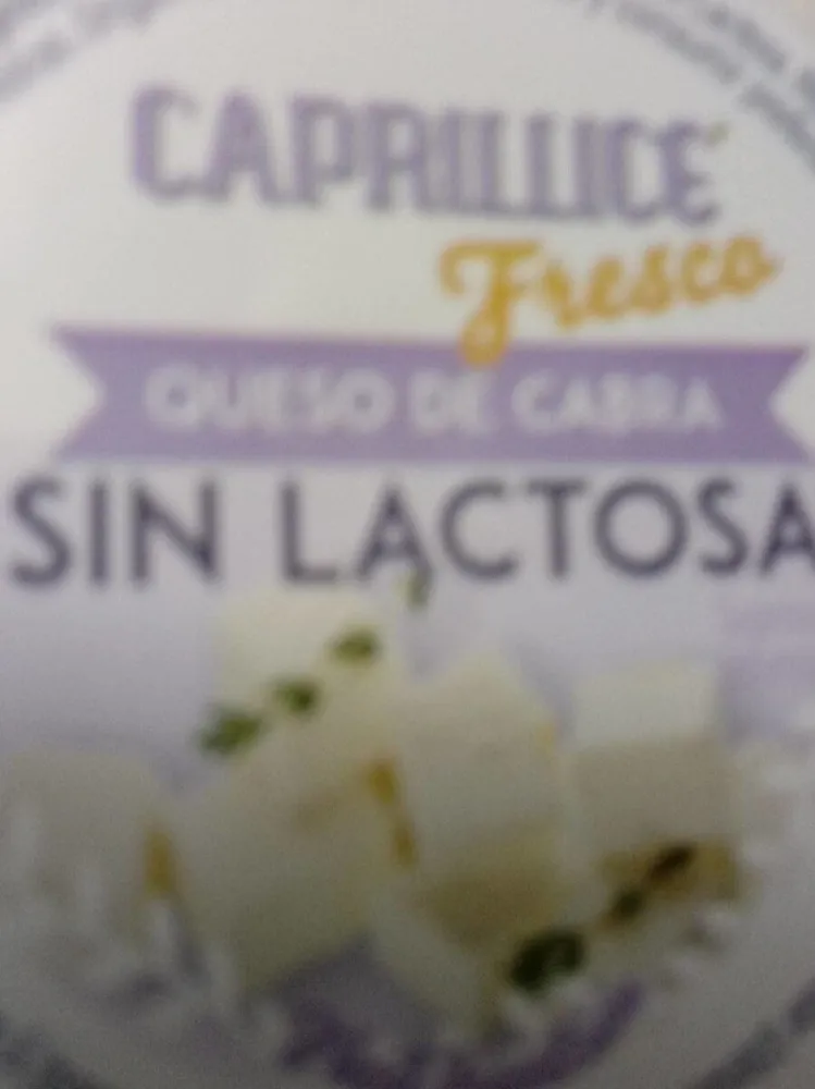 Queso de cabra fresco sin lactosa