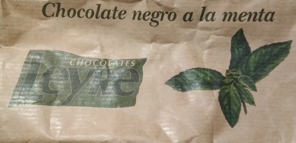 Chocolate negro con menta