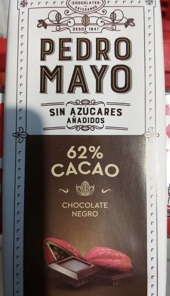Chocolate Negro 62 % Cacao