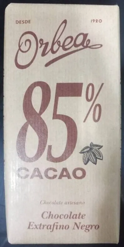 Chocolate Orbea 85% cacao