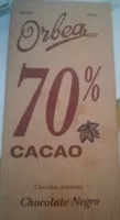 Chocolate artesano negro orbea
