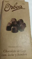 chocolate de café con leche y bombón