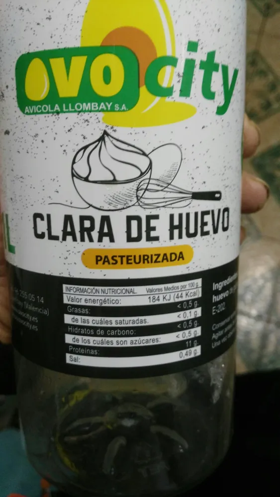 Clara de huevo